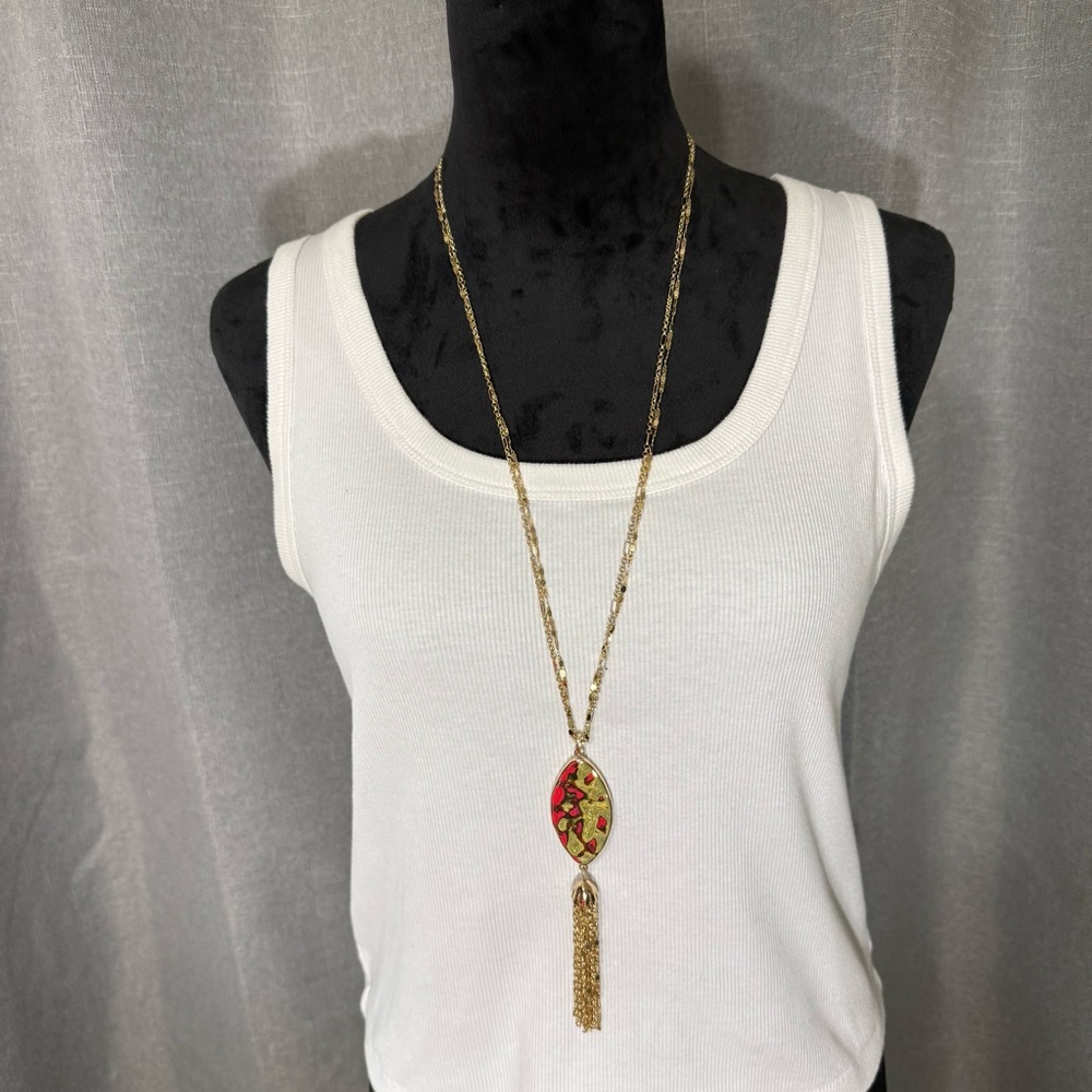 Style & Co. - Gold Tasseled Necklace